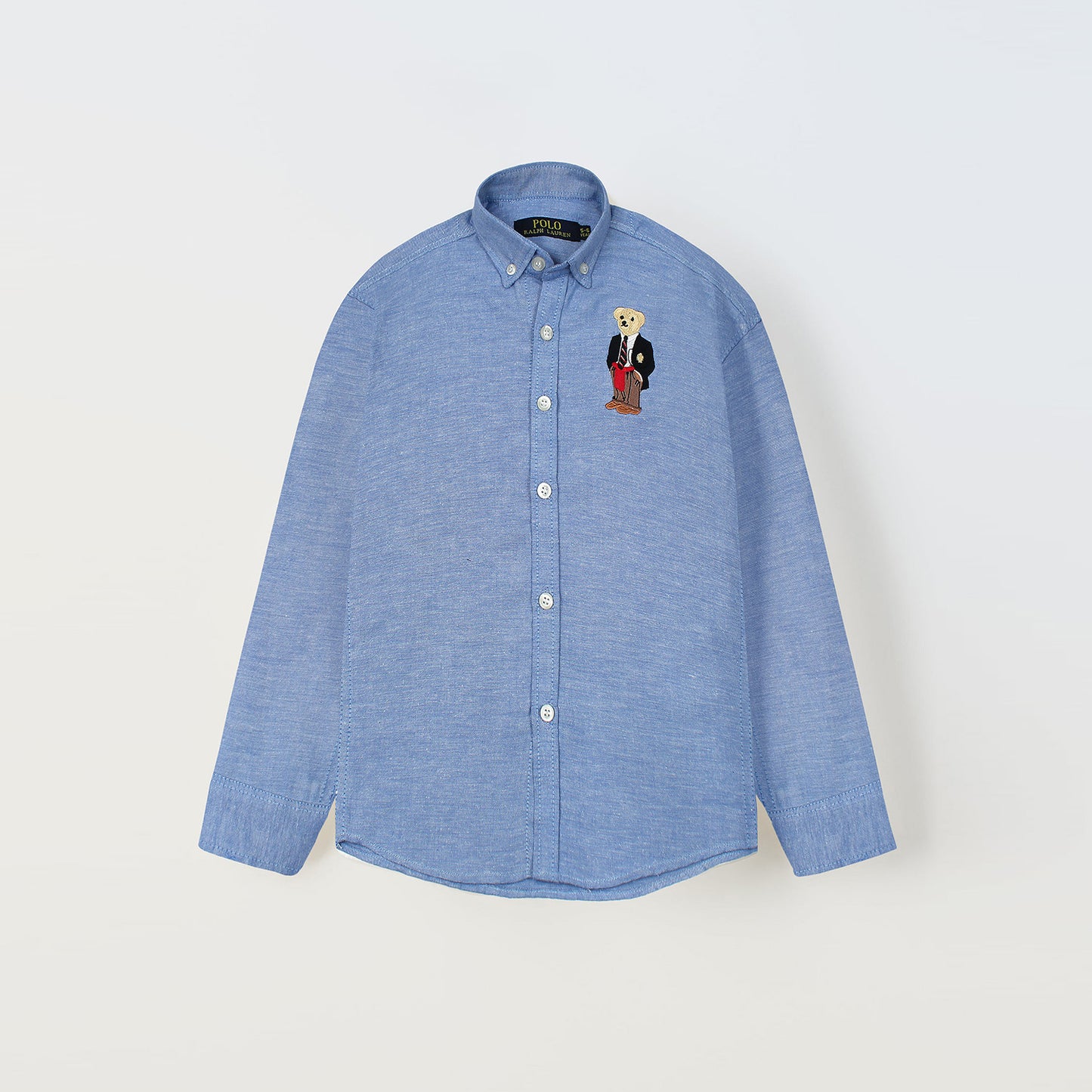 RL Sky Bear Embroidered Casual Shirt