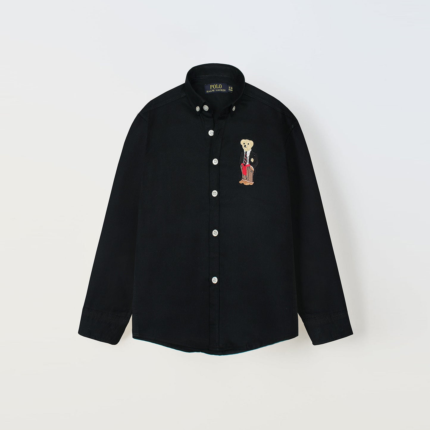 RL Black Bear Embroidered Logo Casual Shirt