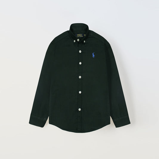 RL Green Polo with Blue Embroidered Logo