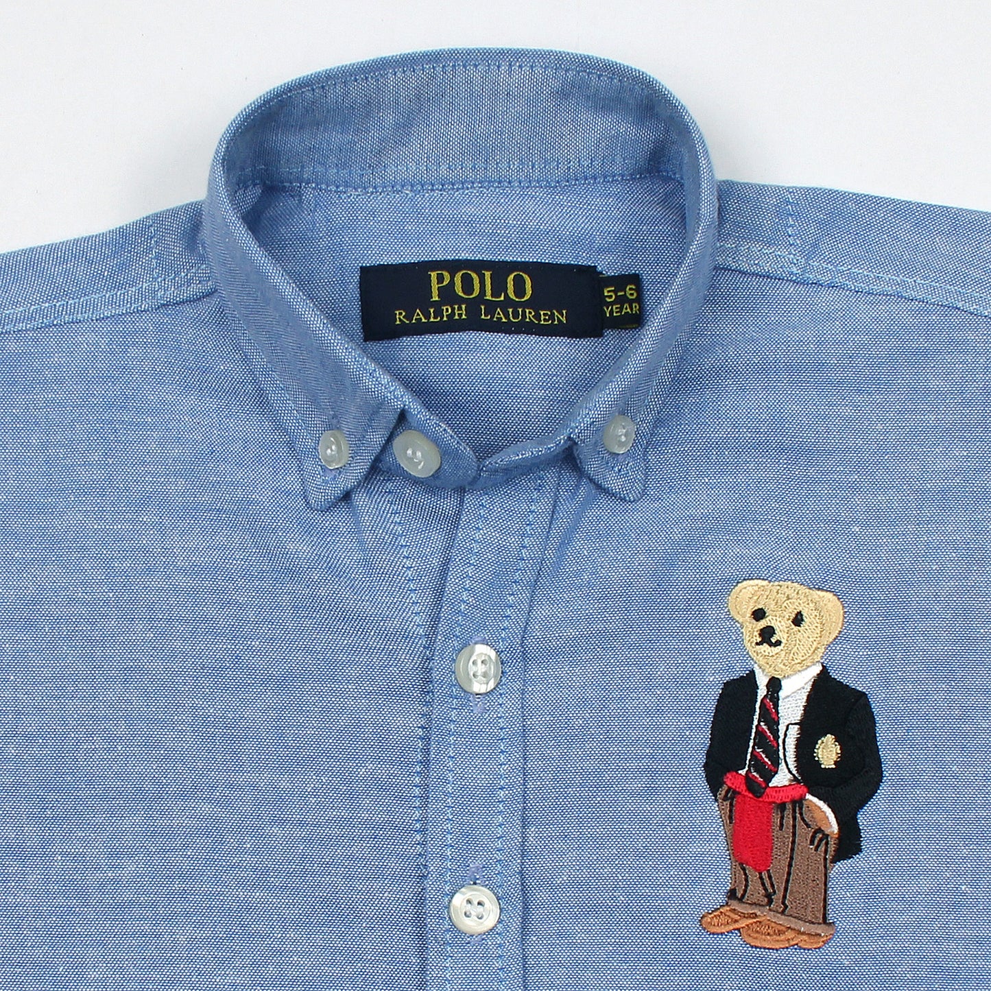 RL Sky Bear Embroidered Casual Shirt