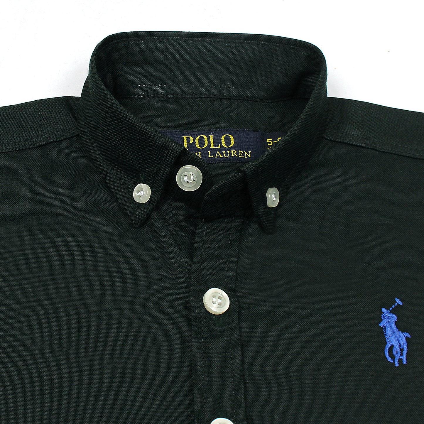 RL Green Polo with Blue Embroidered Logo