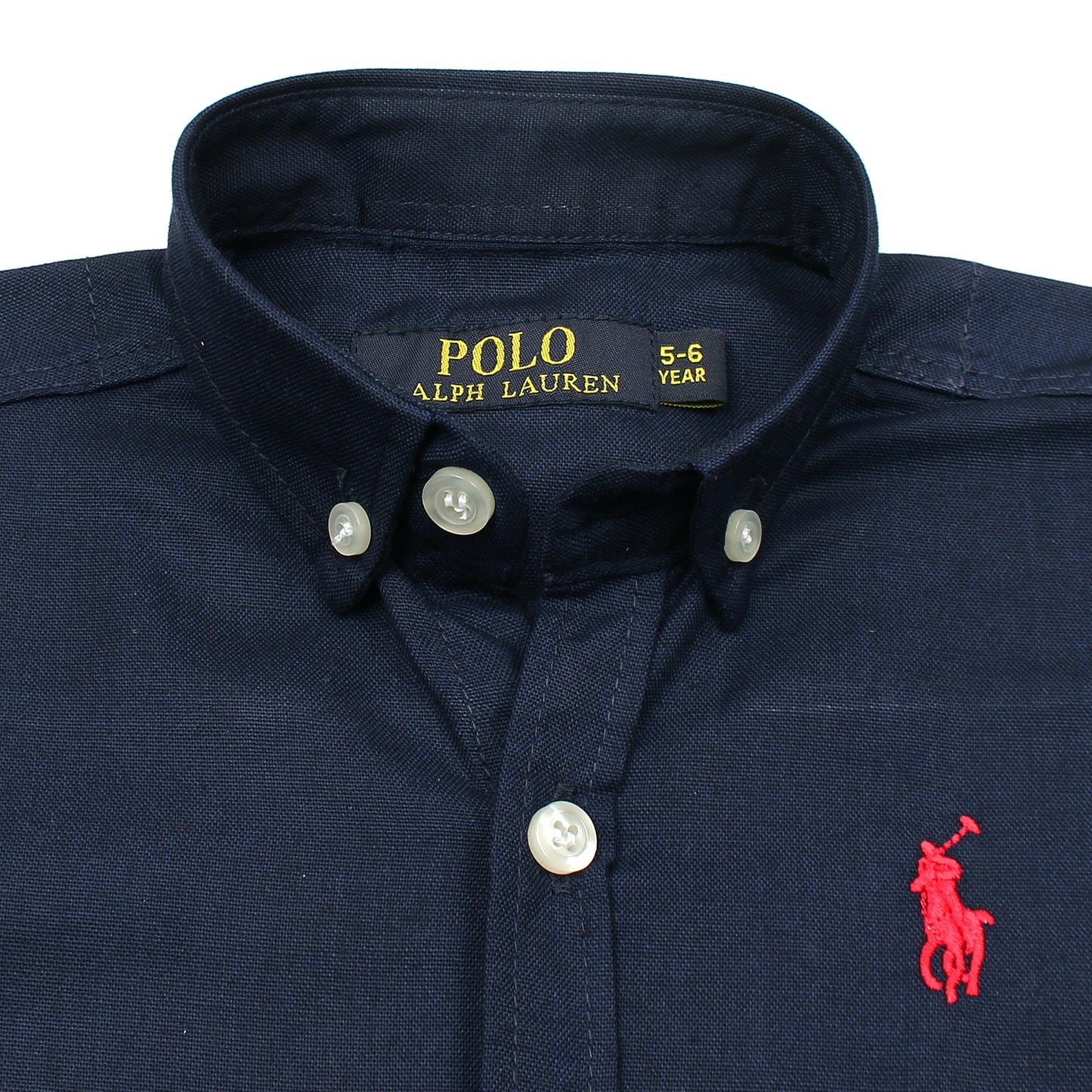 RL Navy Polo With Red Embroidered Logo