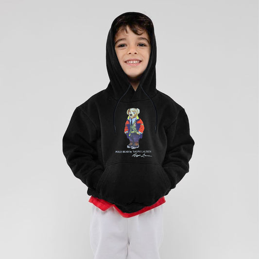 RL Bear Black Hoodie