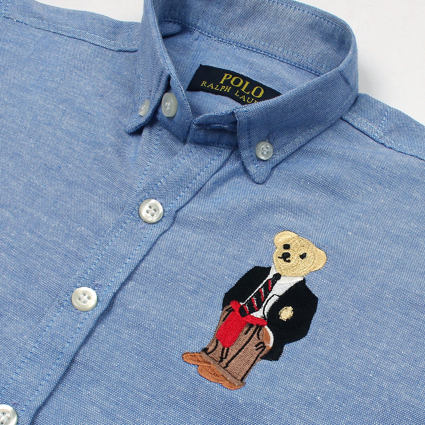 RL Sky Bear Embroidered Casual Shirt