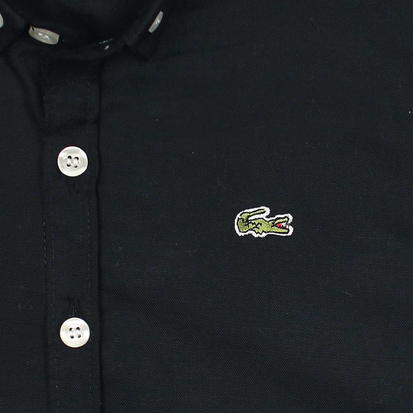 LCST Black Casual Shirt With Embroidered Logo